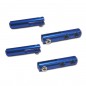 QUICK LINKS PARA VARILLA 2MM ALUMINIO  AZUL MIRACLE (4 unidades)