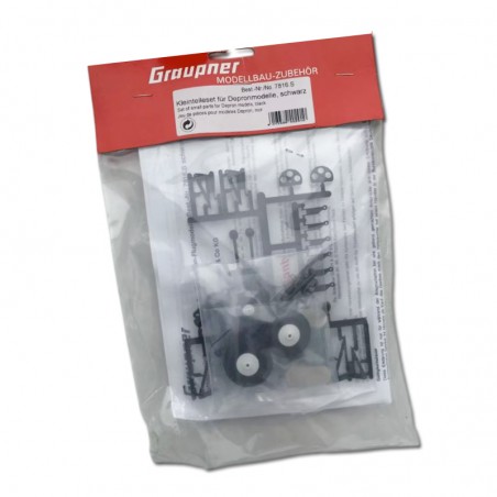 CONJUNTO DE ACCESORIOS COMPLETO AVION DEPROM NEGRO GRAUPNER