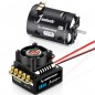COMBO HOBBYWING VARIADOR XR10 JUSTOCK G3S Y MOTOR JUSTOCK G2.1 17.5T (Fixed Timing)