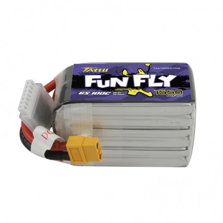 BATERIA LIPO 22.2V 1550mAh 100C FUNFLY (Conector XT-60)