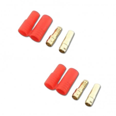 CONECTOR ORO 3.5mm CON FUNDA (1 pareja)