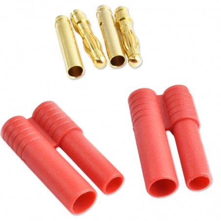 CONECTOR ORO 4mm CON FUNDA (1 pareja)