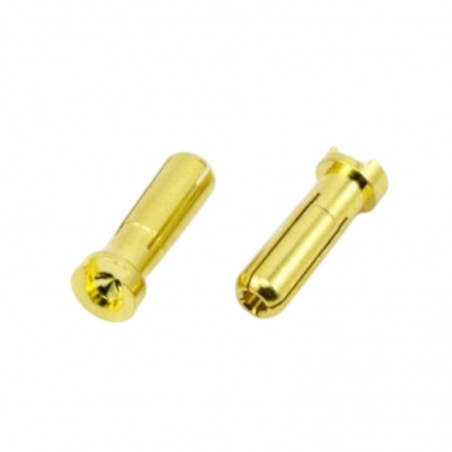 CONECTOR ORO 5mm 90 GRADOS MACHO ULTIMATE (2 unidades)