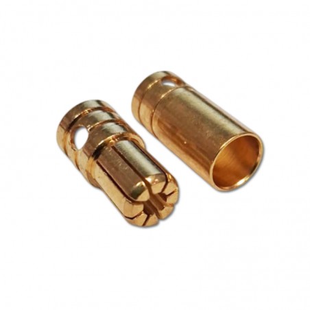 CONECTOR ORO 6mm (1 pareja)