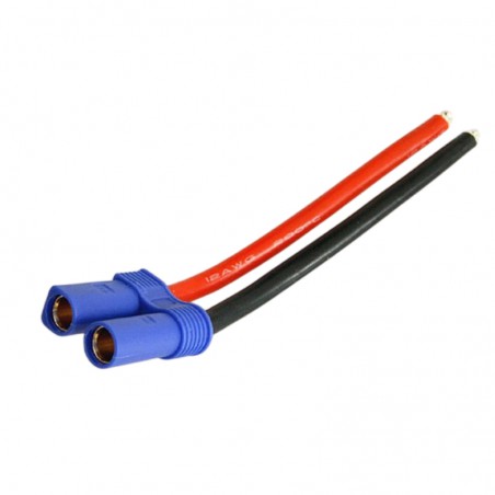 CONECTOR EC5 HEMBRA CON CABLE 10cm AWG12