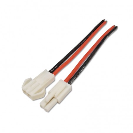 CONECTOR MINI TAMIYA MACHO Y HEMBRA CON CABLE 16AWG (1 pareja)