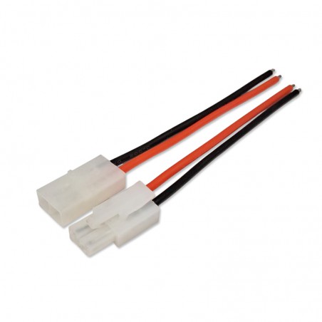 CONECTOR TAMIYA MACHO Y HEMBRA CON CABLE 16AWG (1 pareja)