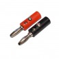 CONECTOR BANANA 4mm ROJO Y NEGRO (1 pareja) CONECTOR BANANA 4mm ROJO Y NEGRO (1 pareja)