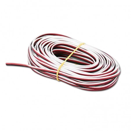 CABLE SERVO TRICOLOR PLANO 1M AWG22 SECCION 60