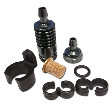 FILTRO COMBUSTIBLE GUNMETAL CON SOPORTE FASTRAX