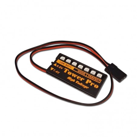 COMPROBADOR DE ALTO VOLTAJE TOWERPRO (Para Life 2S y Lipo 2S)