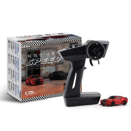 COCHE TB-C75 ROJO TURBO RACING RTR 1:76