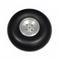 RUEDA GOMA LLANTA ALUMINIO 127mm EJE 5mm (1 unidad)