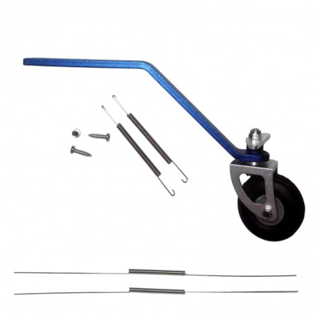 PATIN COLA AVION 120CC C/MUELLE ALUMINIO AZUL