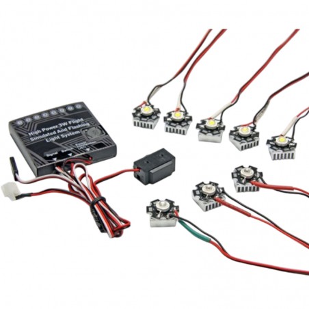 SET ILUMINACION LED ALTA POTENCIA AVION RC PICHLER