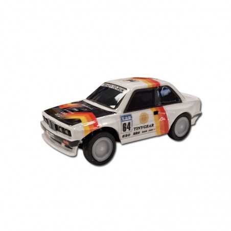 COCHE RC 1/64 BMW E30 HSP TINY RACING RTR NARANJA Y ROJO