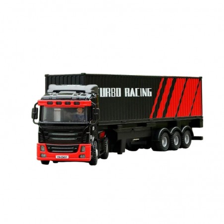 CAMION CON REMOLQUE TB-C50 1/76 NEGRO TURBO RACING