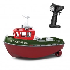 LANCHA TUGBOAT 230mm VERDE (Con batería y cargador)