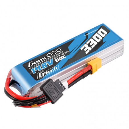 BATERIA 14.8V 3300mAh 60C GENS ACE (Conector XT-60)