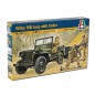 MAQUETA COCHE WILLYS JEEP CON TRAIL 1/35 ITALERI
