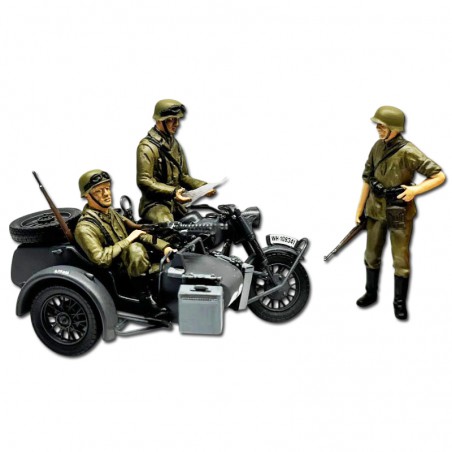 MAQUETA MOTO BMW R75 1/35 CON SIDECAR ITALERI