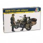 MAQUETA MOTO BMW R75 CON SIDECAR ITALERI