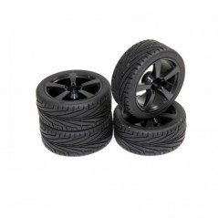CONJUNTO RUEDAS PROFILE TOURING 1/10 ABSIMA (4 unidades)