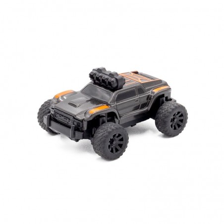 COCHE TB-C81 OFFROAD 1:76 TURBO RACING RTR GRIS Y NARANJA (Incluye batería y cargador)