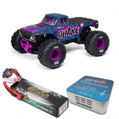 COCHE QUAKE 223S DSC 2WD RTR BRUSHLESS MONSTER (Con batería 2S y cargador)