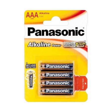 PILA ALKALINA PANASONIC AAA LR3 (4 unidades)
