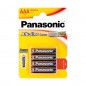 PILA ALKALINA PANASONIC AAA LR3 (4 UDS)