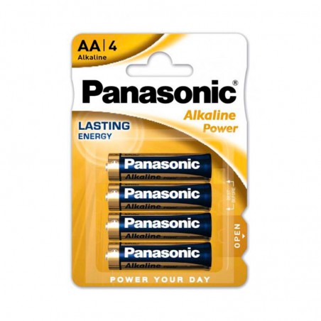 PILA ALKALINA PANASONIC AA LR6 (4 unidades)