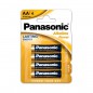 PILA ALKALINA PANASONIC AA LR6 (4 unidades)