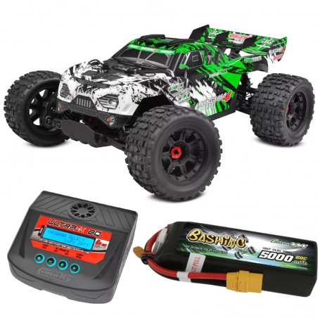 COCHE RC KAGAMA 4 TEAM CORALLY VERDE 4S (Con batería y cargador)