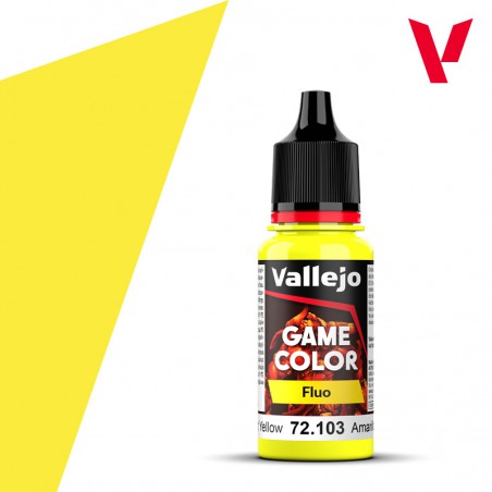 PINTURA VALLEJO GAME COLOR AMARILLO FLUO 18ML