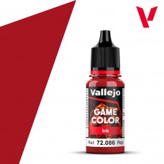 PINTURA VALLEJO GAME COLOR INK ROJO 18ml (Lavado o tinta)
