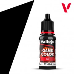 PINTURA VALLEJO GAME COLOR INK NEGRO 18ml (Lavado o tinta)