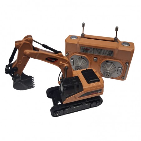 RETRO EXCAVADORA RC MINI ESCALA 1/64