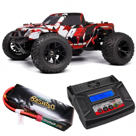 COCHE MAVERIK QUANTUM 2 MT FLUX 1/10 ROJO (Con batería 3S y cargador PRO)