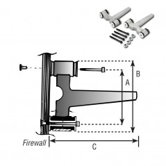BANCADA METALICA AMORTIGUADA 688 120-150 DUBRO (120-150 4 tiempos y 120-180 2 tiempos)