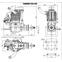 MOTOR GASOLINA NGH GF 38 4T
