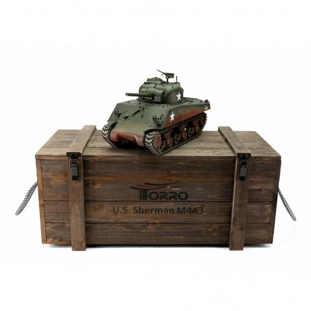 TANQUE 1/16 M4A3 SHERMAN 75mm TORRO TANK PRO
