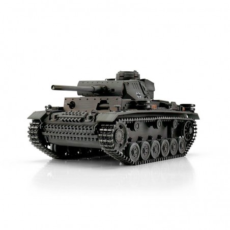TANQUE 1/6 PANZER III GRIS TORRO TANK PRO