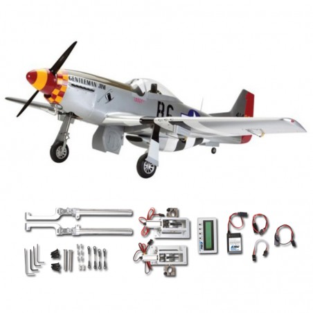 AVION MUSTANG P-51D 60CC HANGAR 9 CON TREN RETRACTIL