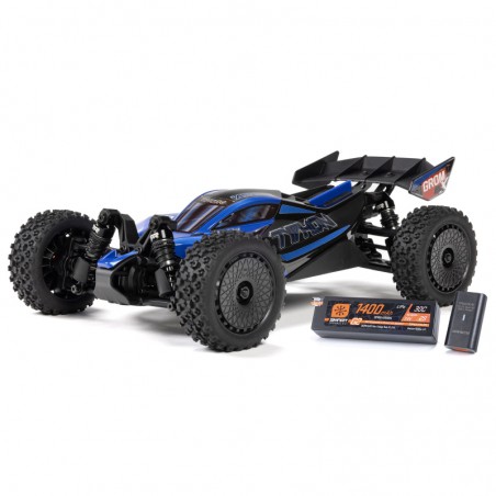 COCHE RC 1/14 TYPHON GROM 223S DSC 4X4 RTR AZUL Brushless (Incluye batería y cargador))