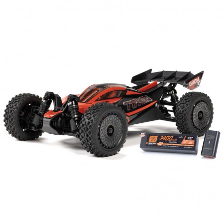 COCHE RC 1/14 TYPHON GROM 223S DSC 4X4 RTR ROJO Brushless (Incluye batería y cargador))