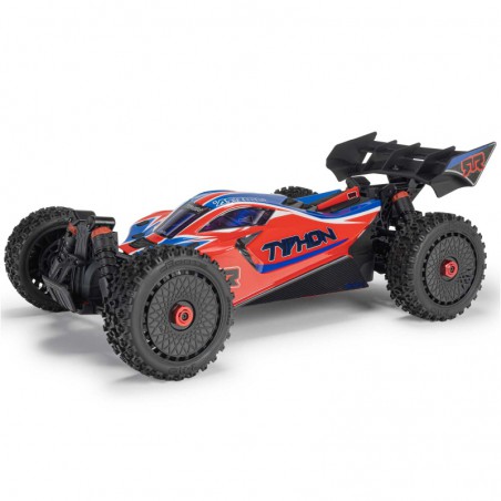 COCHE RC 1/8 TYPHON MEGA 665 4X4 RTR ROJO Brushed (Sin batería ni cargador)