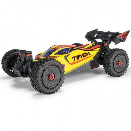 COCHE RC 1/8 TYPHON MEGA 665 4X4 RTR AMARILLO Brushed (Sin batería ni cargador)