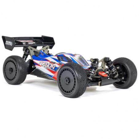 COCHE RC 1/8 TYPHON 6S TLR Tuned 4X4 RTR AZUL Y ROJO Brushless (No incluye bateria ni cargador)