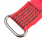 CINTA VELCRO CON ANILLA METALICA 300mm ROJA TEAM CORALLY (2 unidades)